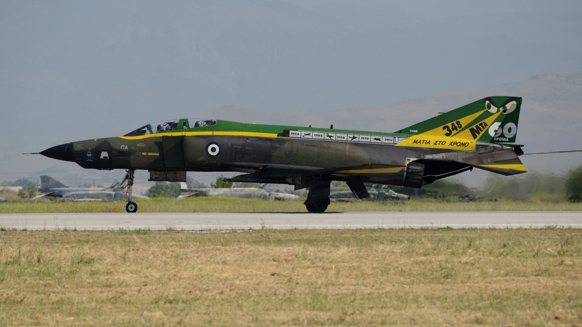 McDonnell Douglas RF-4E Phantom II (7450) landed. photo © Mauro Finati - click for the slideshow