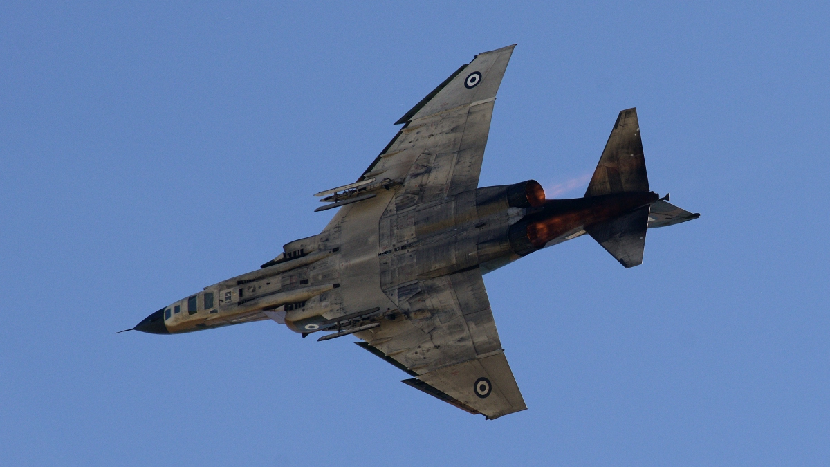 RF-4E at take-off, a sight not to be seen again at Larissa- copyright © Mauro Finati - click for the slideshow