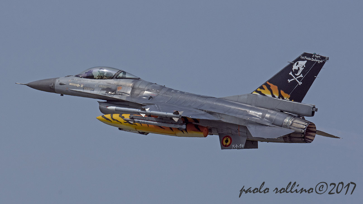 F-16AM FA94 del 31.Sq/10.W della Belgische Luchtmacht/ph. Paolo Rollino F-16AM FA94 del 31.Sq/10.W della Belgische Luchtmacht/ph. Paolo Rollino