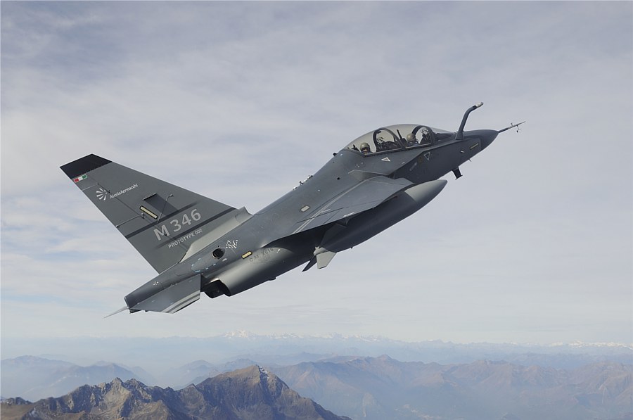 M-346 2nd prototype in flight