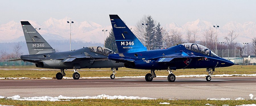 M-346 1st and 2nd prototype on the ground