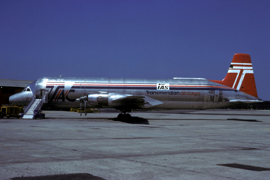 N447T CL-44-O della Transmeriadian Ai Cargo operante per la IAS