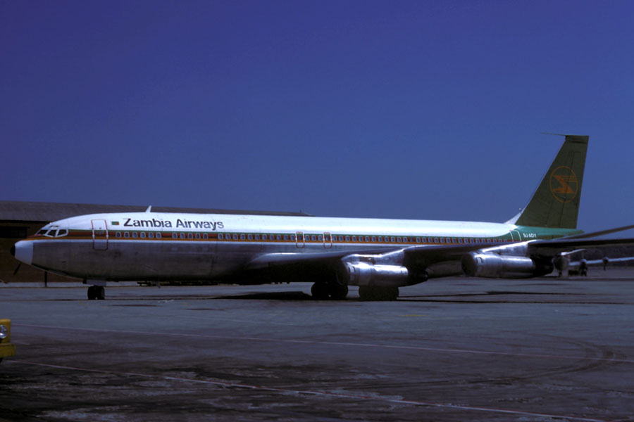 9J-ADY B-707-349C della Zambia Airways